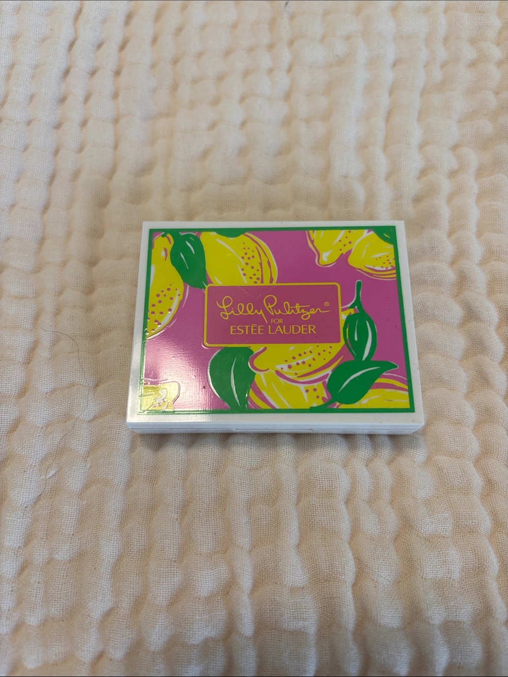 Estee Lauder Lilly Pulitzer Compact - Pink, Yellow, Green